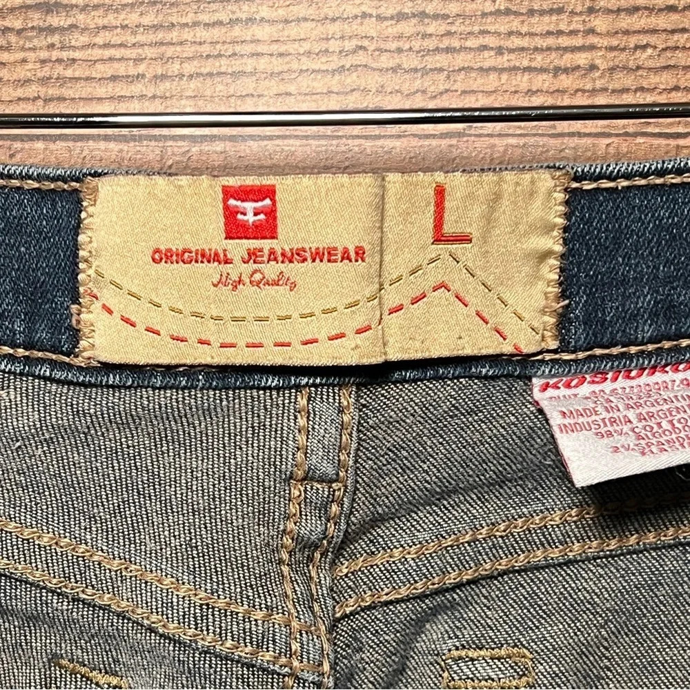 🌻 Kosiuko Jeans Women's size L Boot Cut RARE Vintage Argentina - Picture 8 of 9
